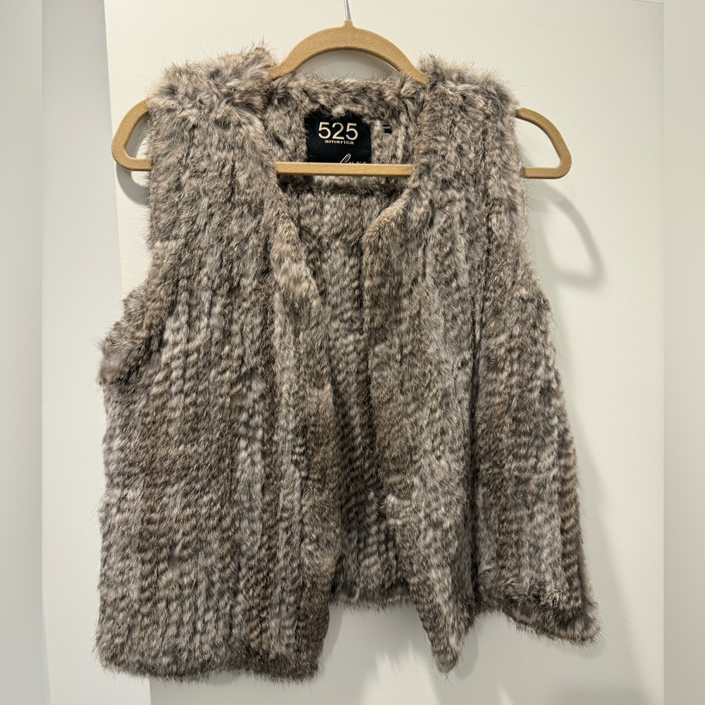 Rabbit fur vest